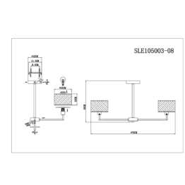 Потолочная люстра Evoluce Belge SLE105003-08