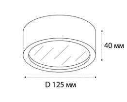 Потолочный светодиодный светильник Italline M04-525-125 white 4000K