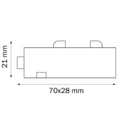 Соединитель I-образный для однофазного трека Lightstar Teta 505106