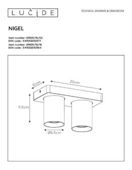 Спот Lucide Nigel 09929/10/02