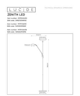 Торшер Lucide Zenith 19791/24/02