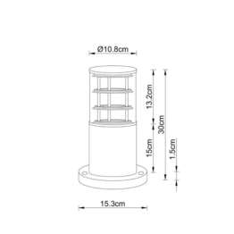 Уличный светильник Arte Lamp Tokyo A5315FN-1BK