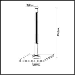 Уличный светодиодный светильник Odeon Light Nature Pifa 7036/16GL