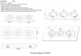 Встраиваемый светильник Crystal Lux CLT 002C3 BL