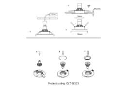 Встраиваемый светильник Crystal Lux CLT 062C1 BL