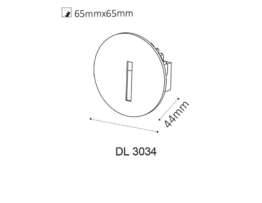 Встраиваемый светодиодный светильник Italline DL 3034 white