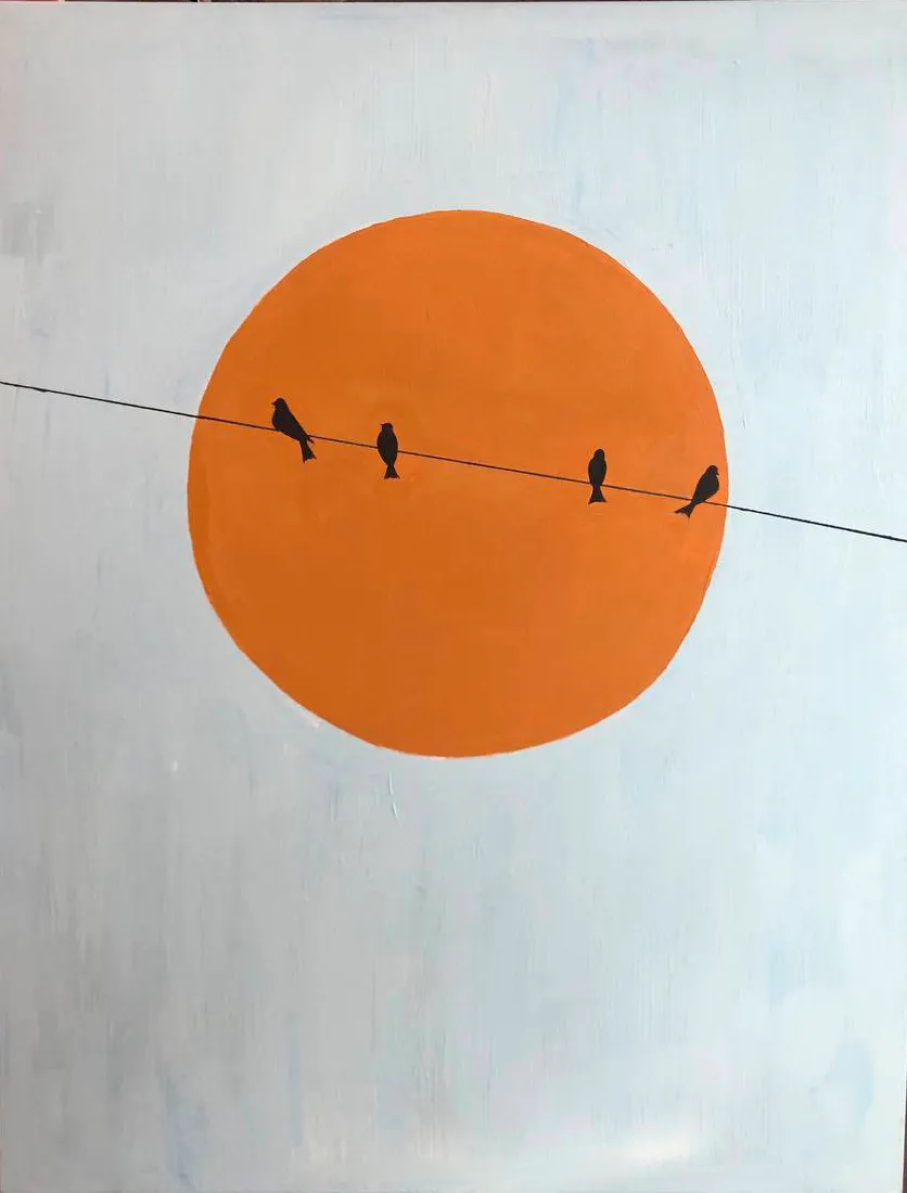Картина акрил на холсте “Sunset”