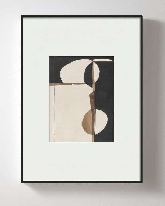 Интерьерный постер “Black beige abstraction” — изображение 2