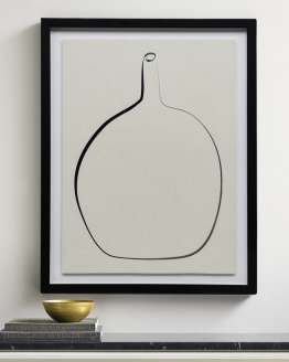 Постер “Drawing Vase” с чёрной рамой