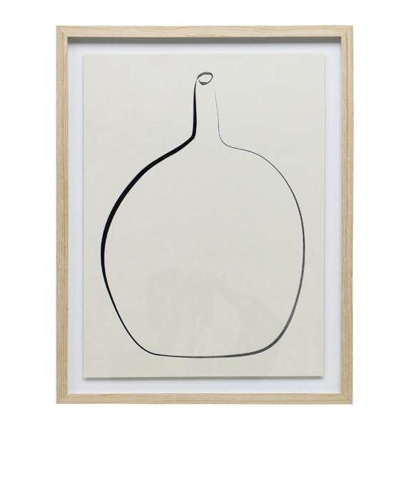 Постер “Drawing Vase” с дубовой рамой