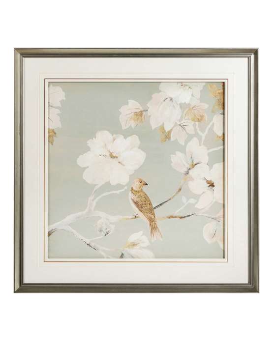 Постер в раме “Birds and flowers – I”