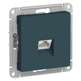 ATLASDESIGN РОЗЕТКА компьютерная RJ45 кат. 6A, механизм, ИЗУМРУД
