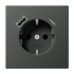 SCHUKO® socket with USB charger AL1520-15CAAN