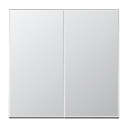 Накладка на  кнопку, 2 группы, aluminium AlMg1, Серия LS, алюминий  AL1702