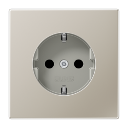 ES1520 SCHUKO®-розетка 16 A / 250 B ~  JUNG LS 990 нержавеющая сталь