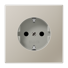 ES1520KI SCHUKO®-розетка 16 A / 250 B ~  JUNG LS 990 нержавеющая сталь