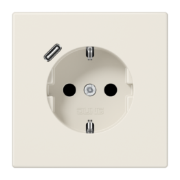 LS1520-18C Розетка SCHUKO® 16A с USB-зарядкой тип C 3A – LS (слоновая кость)