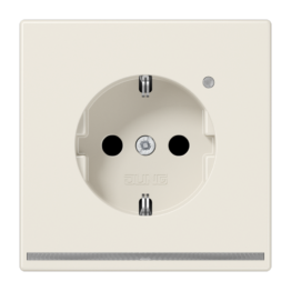 LS1520-OLNW Розетка SCHUKO® 16A с LED подсветкой – LS (слоновая кость)