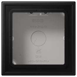Накладная коробка 1-кратная – LS 990 (черный матовый)