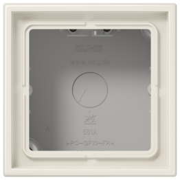 LS581AW Накладная коробка 1-кратная – LS 990 (слоновая кость)