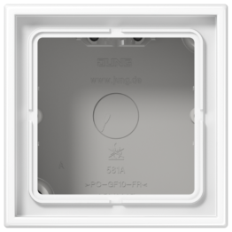 LS581AWW Накладная коробка 1-кратная – LS 990 (белый)