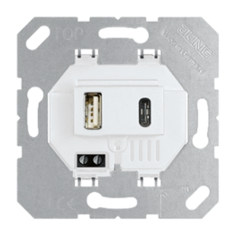 USB15CAWW USB зарядное устройство 3A тип (A+C) – (белый)