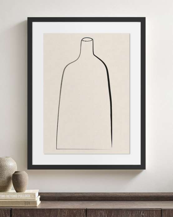 Постер “Minimal Vase” в чёрной раме