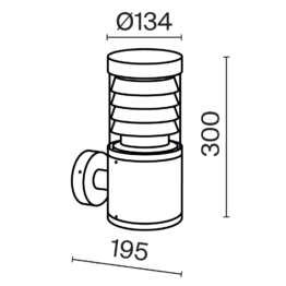 Настенный светильник (бра) Outdoor O439WL-L12GF3K