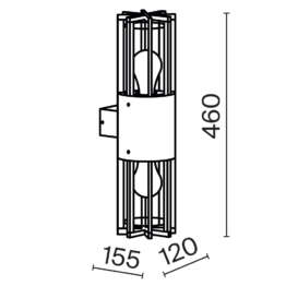 Настенный светильник (бра) Outdoor O453WL-02GF