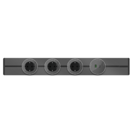 MTK13003G MultiTrack Розетка 2хUSB (тип А+С) 18Вт, 5В/3А Графит