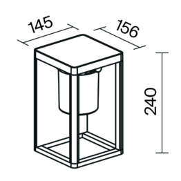 Настенный светильник (бра) Outdoor OSL457WL-L2GF3K