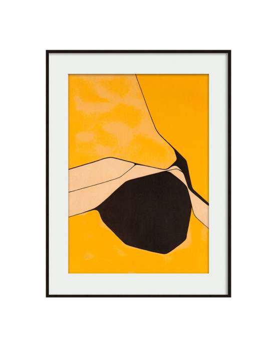 Интерьерный постер “Orange et noir”