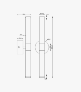 Подсветка для зеркал Maytoni Axis MOD106WL-L16W3K