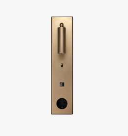 Блок  прикроватный розетка+USB+выключатель+ светильник для чтения,  латунь. PlUGELECTRIC
