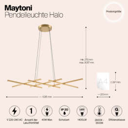 Подвесной светильник Maytoni MOD244PL-L50BSK
