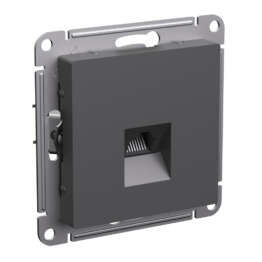 ATLASDESIGN РОЗЕТКА компьютерная RJ45 кат. 5e, механизм, БАЗАЛЬТ