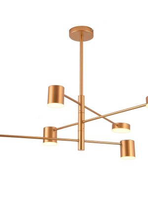 07650-6,33(3000K) Люстра Мекли мат.золото Led 42W