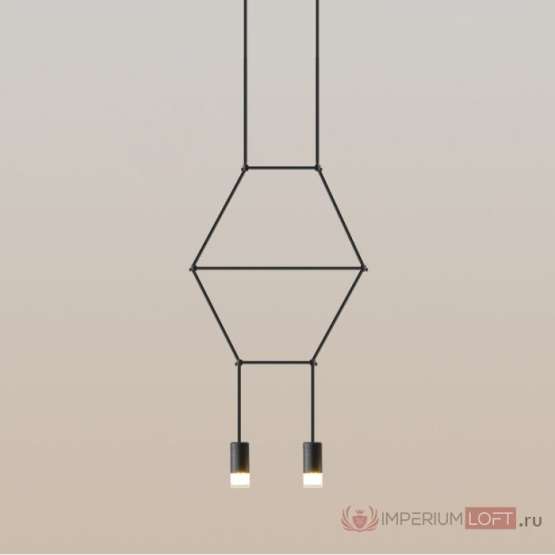 Подвесной Светильник Via Wireflow Polyhedral 2 Lineal Pendant Light By
                    Imperiumloft