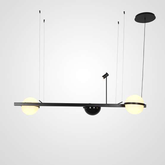 Реечный Подвесной Светильник Palma Wall Lamp 2 Шара + 1 Вазон Горизонтальная
                    By
                    Imperiumloft