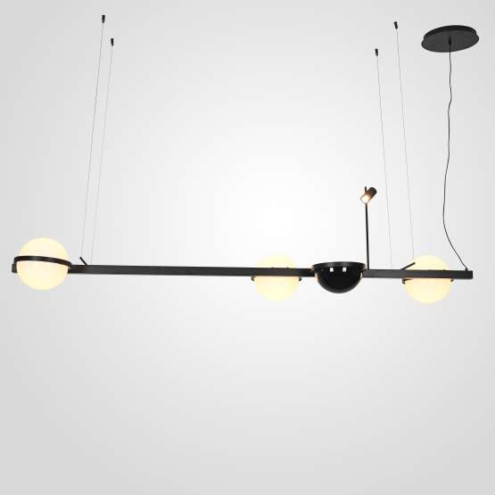 Реечный Подвесной Светильник Palma Wall Lamp 3 Шара + 1 Вазон Горизонтальная
                    By
                    Imperiumloft