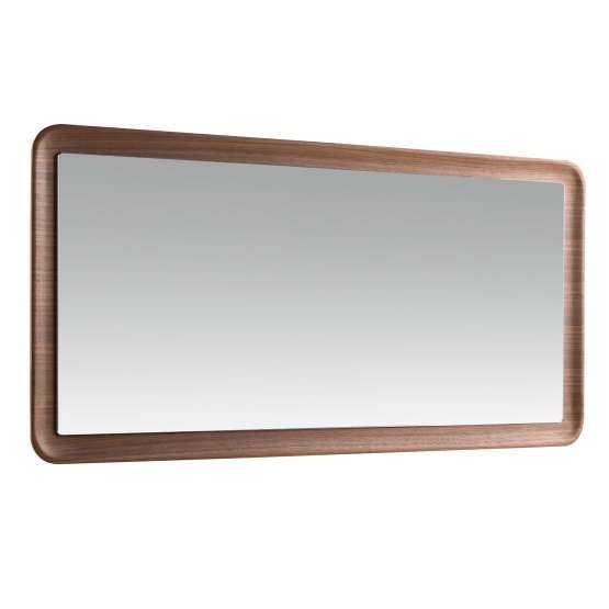 Прямоугольное настенное зеркало 3248/415-G в раме из ореха 120 x 60