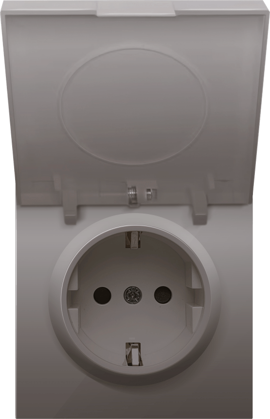 Donel R98 Сталь накладка для розетки Schuko с з/к со сплошной крышкой, 16A 250 В~, серия DA