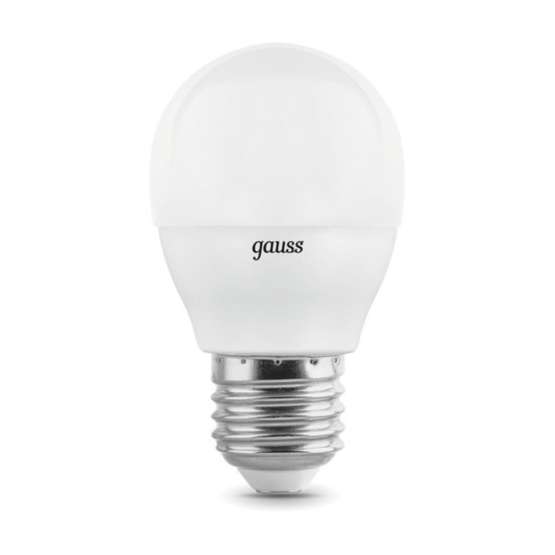 Светодиодная лампа Gauss Шар 7W 560Lm 3000K E27 105102107-D — изображение 2