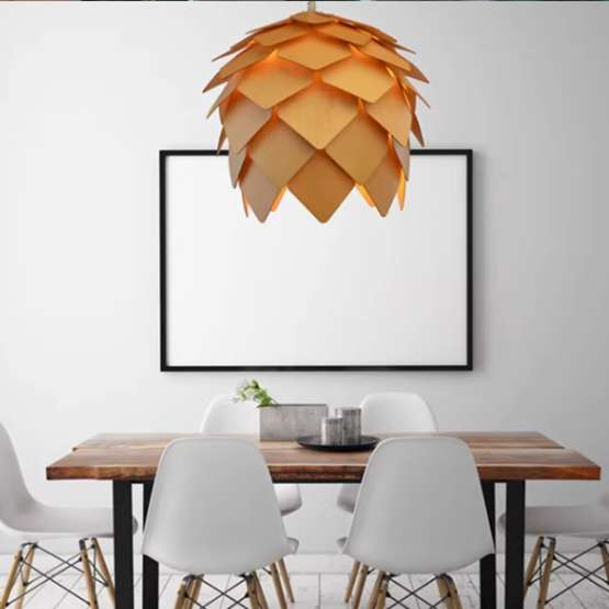 Подвесной Светильник Crimea Pine Cone Natural Wood D20 By Imperiumloft — изображение 2