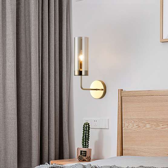 Настенный Светильник Agne Blue Glass Tube Wall Light By Imperiumloft — изображение 3