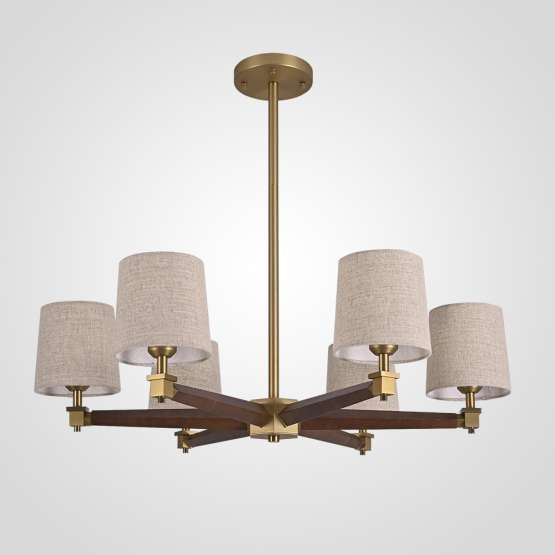 Люстра Jorgenson D85 Beige/Dark Wood By Imperiumloft