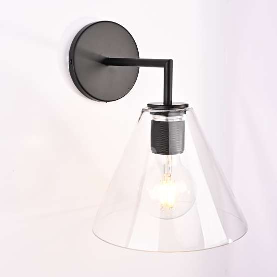 Бра Rh Utilitaire Funnel Shade Single Sconce Black By Imperiumloft — изображение 3
