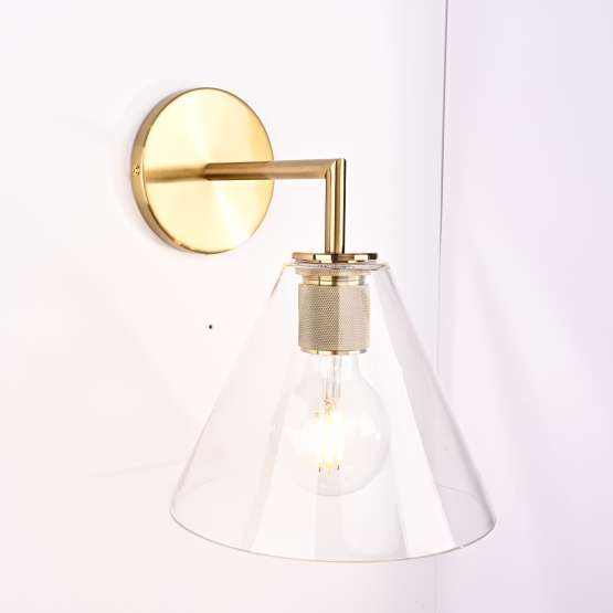 Бра Rh Utilitaire Funnel Shade Single Sconce Brass By Imperiumloft — изображение 3