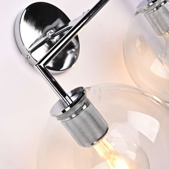 Бра Rh Utilitaire Globe Shade Double Sconce Silver By Imperiumloft — изображение 3