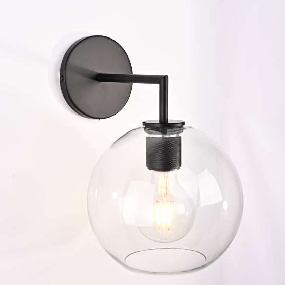Бра Rh Utilitaire Globe Shade Single Sconce Black By Imperiumloft — изображение 2